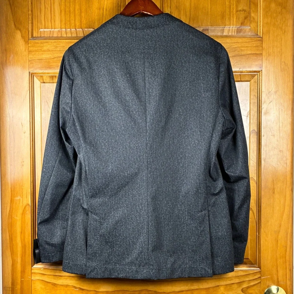 BOSS P-Hanry Performance Suit Slim Fit Black Blazer Drawstring Pants Travel